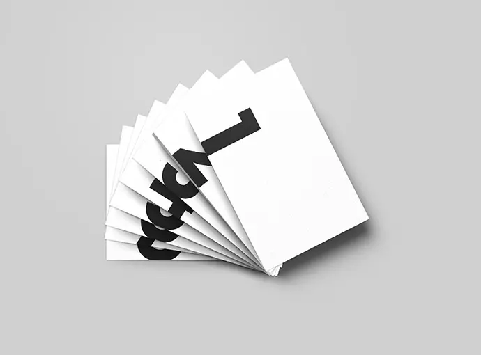 editable psd mockup of cards stacks spread
