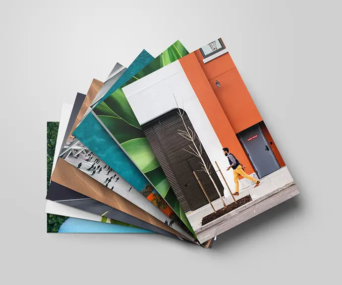 psd mockup of cards stacks spread