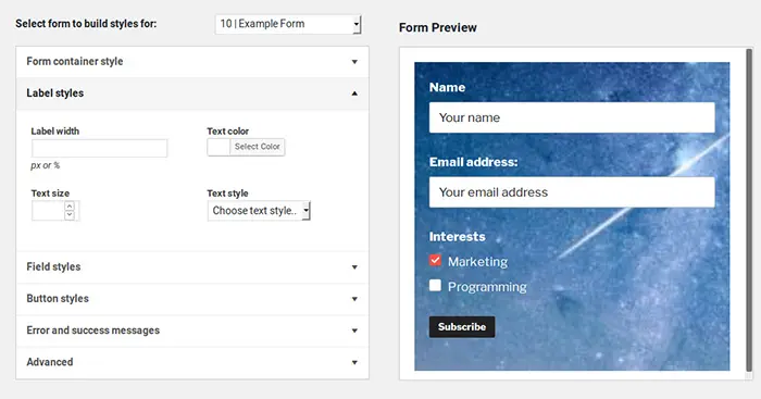 Mailchimp 4 WordPress screenshot