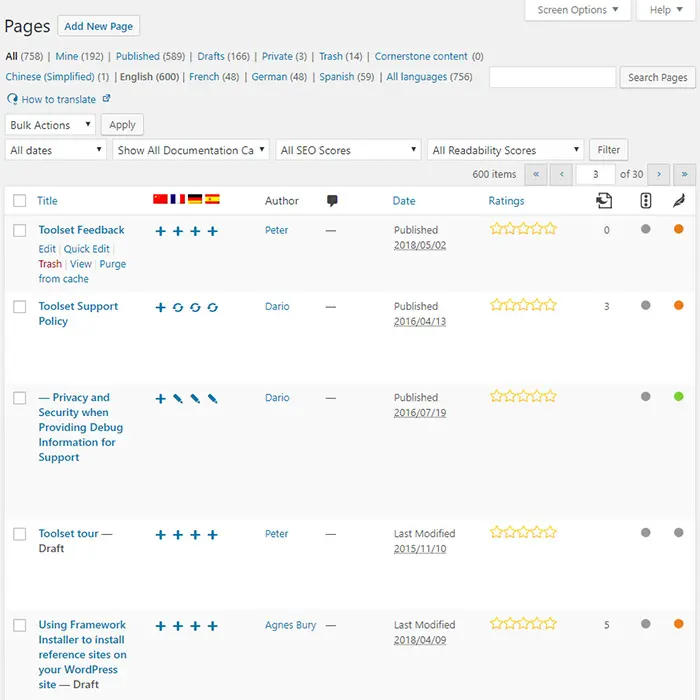 WPML screenshot