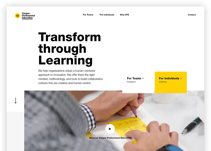 CPE homepage screen